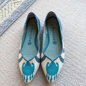 Rothys points Moroccan green 9.5